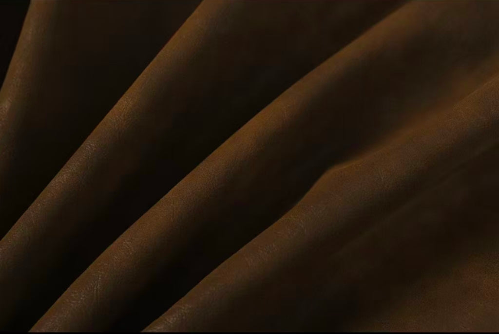 Cross Patch Suede Jacket - Brown Gothic Streetwear Outerwear 8833